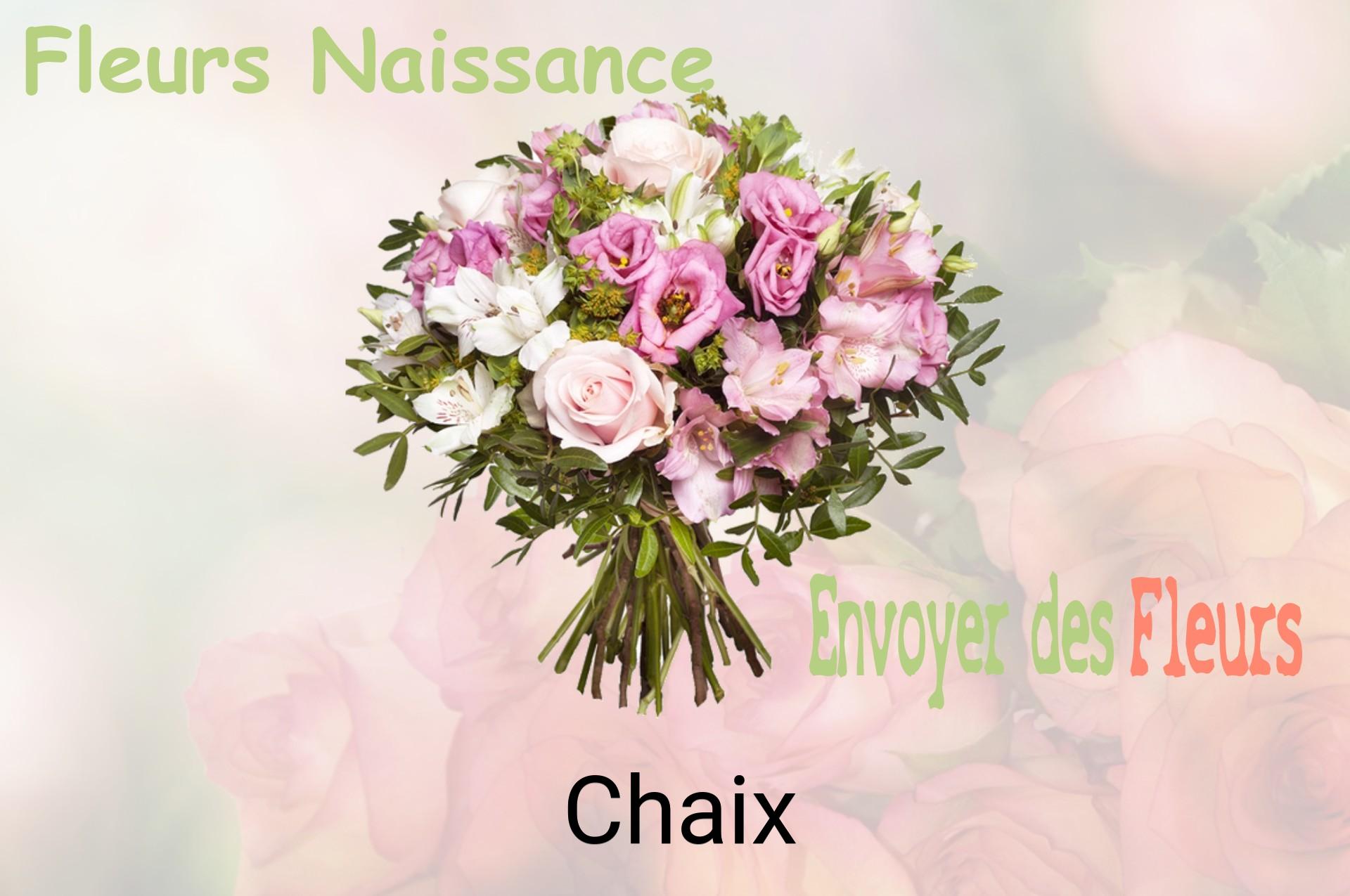Bouquet de fleurs de naissance livré à Chaix